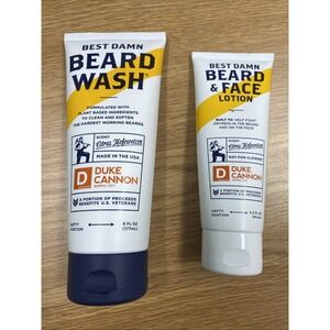 Duke‎ Cannon Beard Wash  And Face Lotion Citrus Hefeweizen 6 fl oz - 2 Pack.